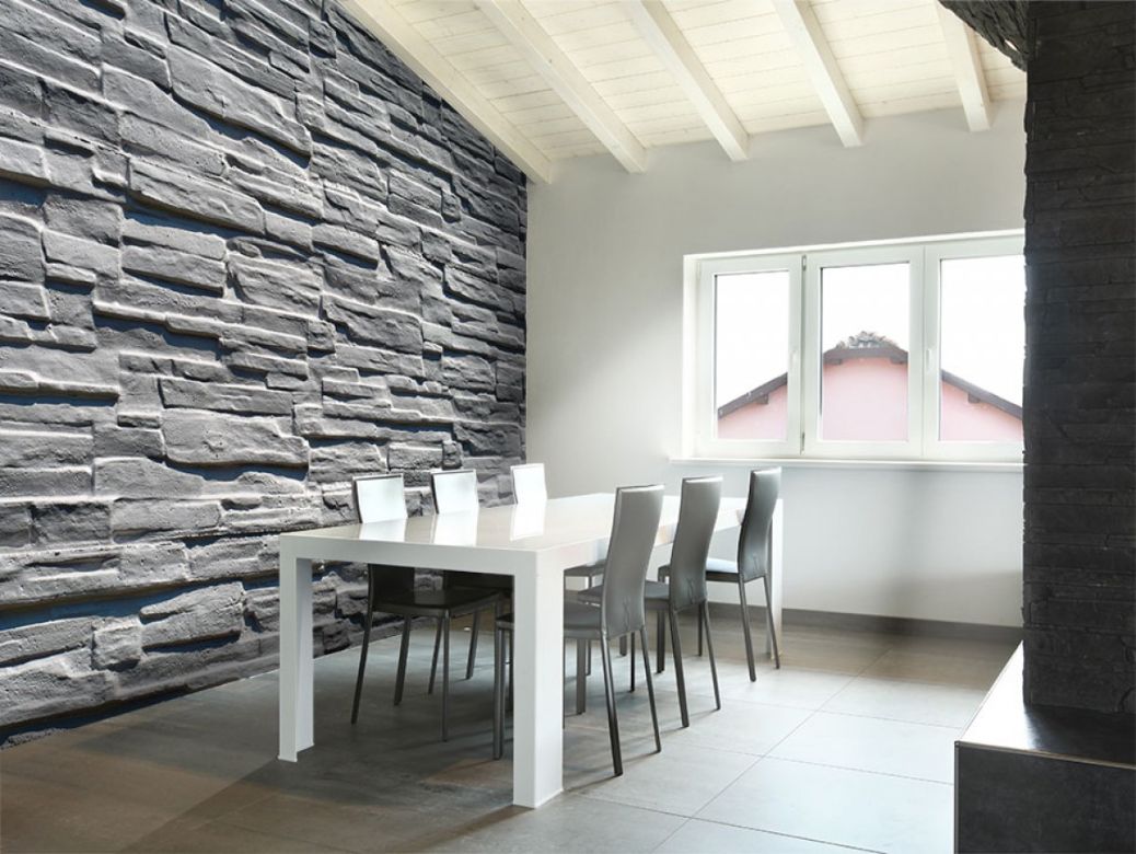 5 Kámen, dřevo, cihla fototapety